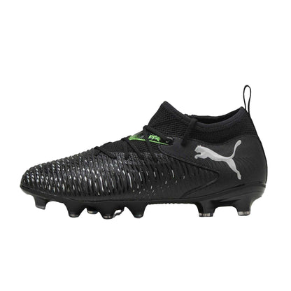 Black-Green - Back - Puma Childrens-Kids Future 8 Match Artificial Ground Football Boots