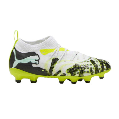 Mint-White - Front - Puma Childrens-Kids Future 8 Match Artificial Ground Football Boots