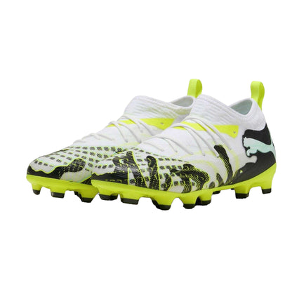 Mint-White - Pack Shot - Puma Childrens-Kids Future 8 Match Artificial Ground Football Boots