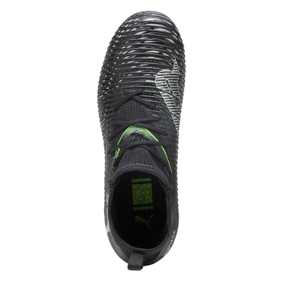 Black-Green - Side - Puma Childrens-Kids Future 8 Match Artificial Ground Football Boots