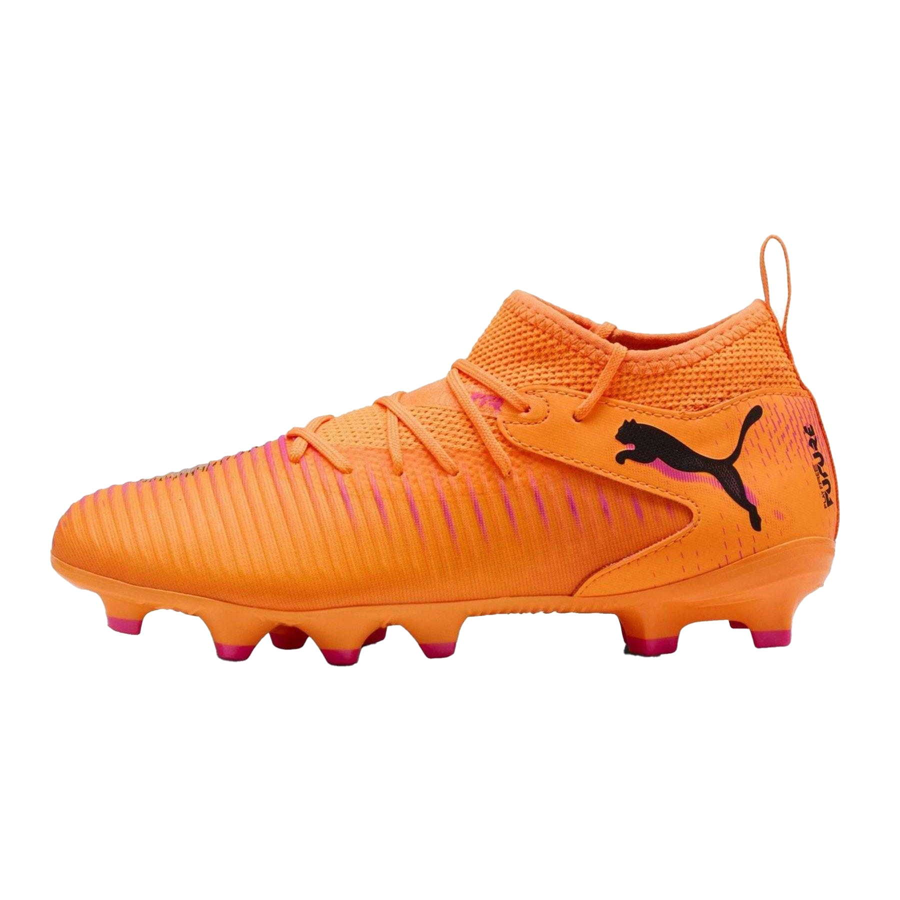Orange-Black - Back - Puma Childrens-Kids Future 8 Match Artificial Ground Football Boots