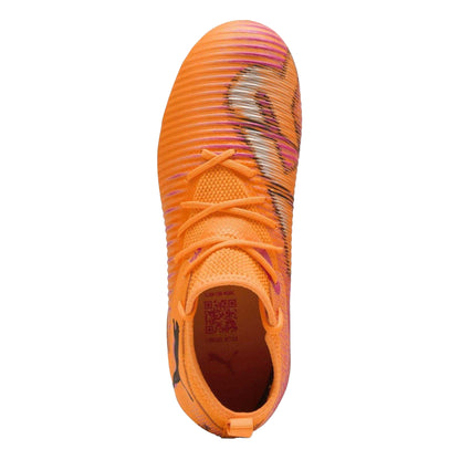 Orange-Black - Side - Puma Childrens-Kids Future 8 Match Artificial Ground Football Boots