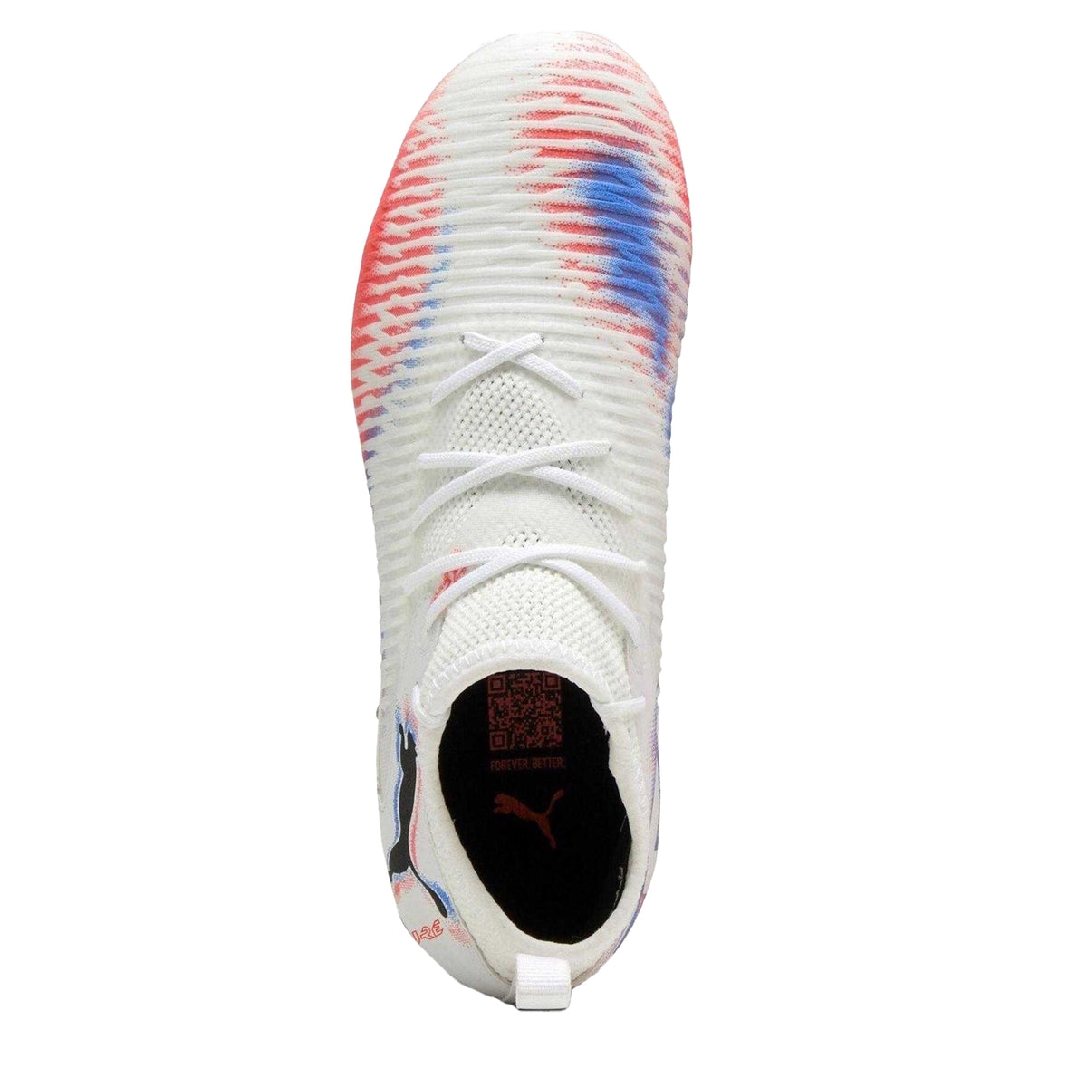 White-Black-Red - Side - Puma Childrens-Kids Future 8 Match Artificial Ground Football Boots