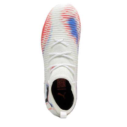 White-Black-Red - Side - Puma Childrens-Kids Future 8 Match Artificial Ground Football Boots