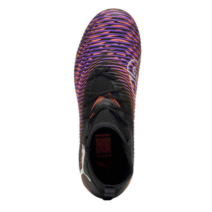 Black-Purple - Side - Puma Childrens-Kids Future 8 Match Artificial Ground Football Boots
