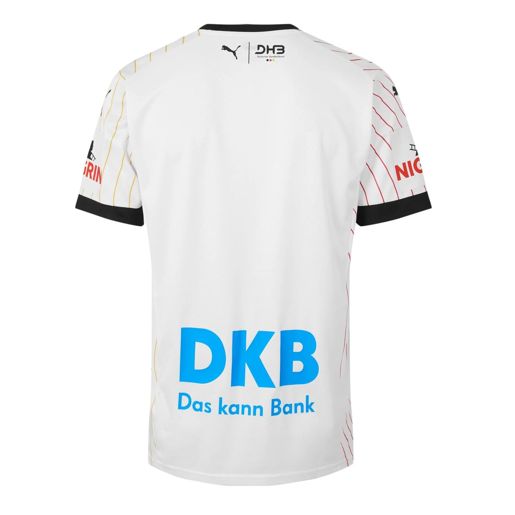White-Black - Back - Puma Unisex Adult Germany Handball Home Jersey