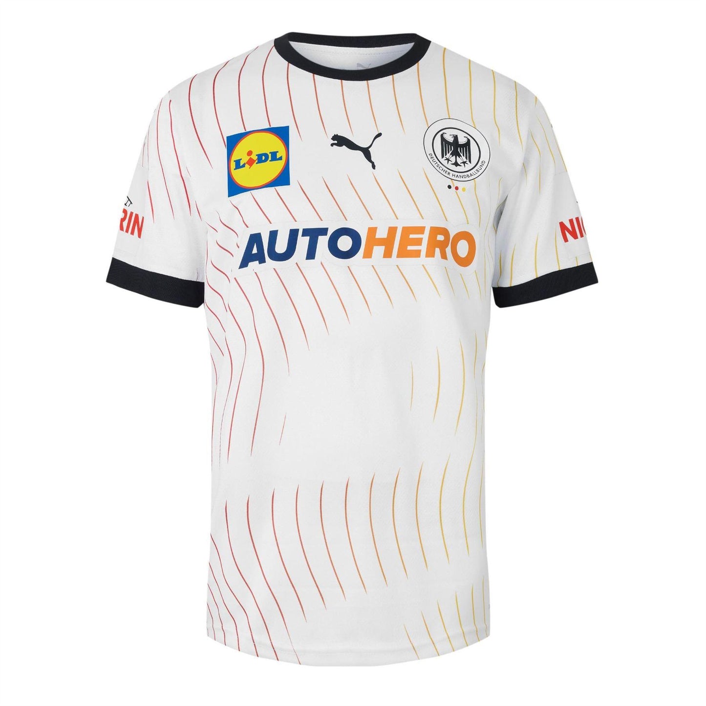 White-Black - Front - Puma Unisex Adult Germany Handball Home Jersey