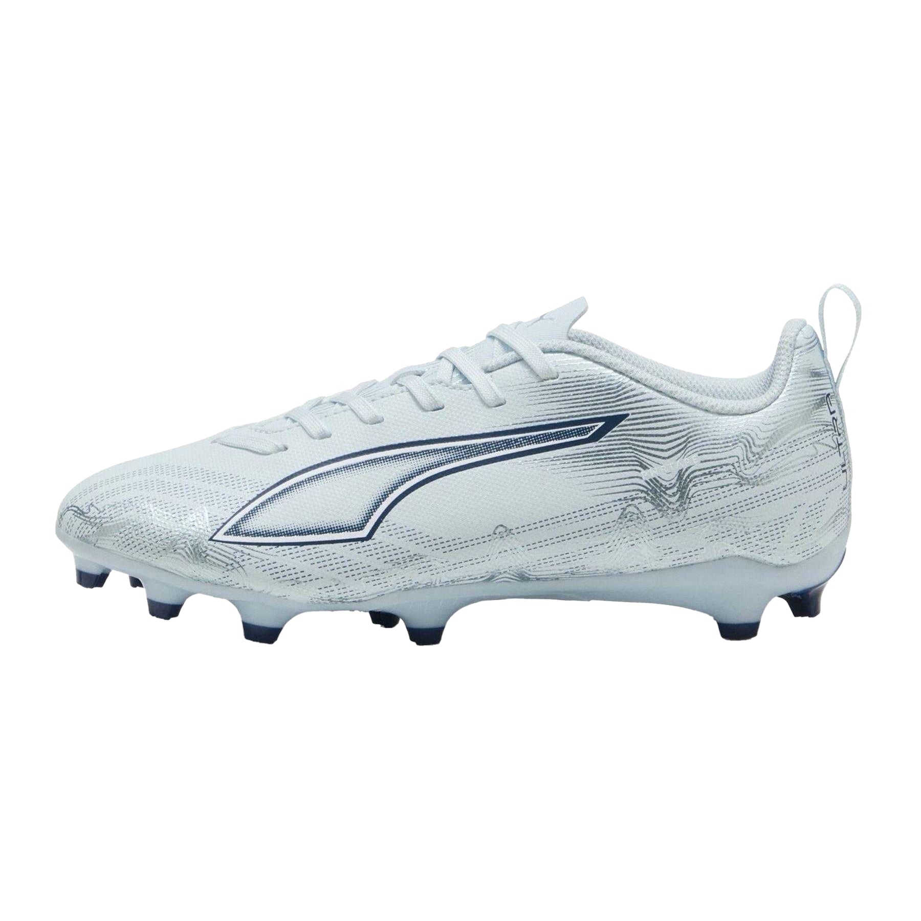 Ice Blue - Back - Puma Childrens-Kids Ultra 5 Play Firm Ground Football Boots