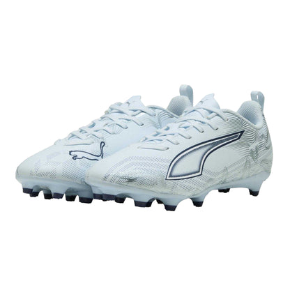 Ice Blue - Pack Shot - Puma Childrens-Kids Ultra 5 Play Firm Ground Football Boots