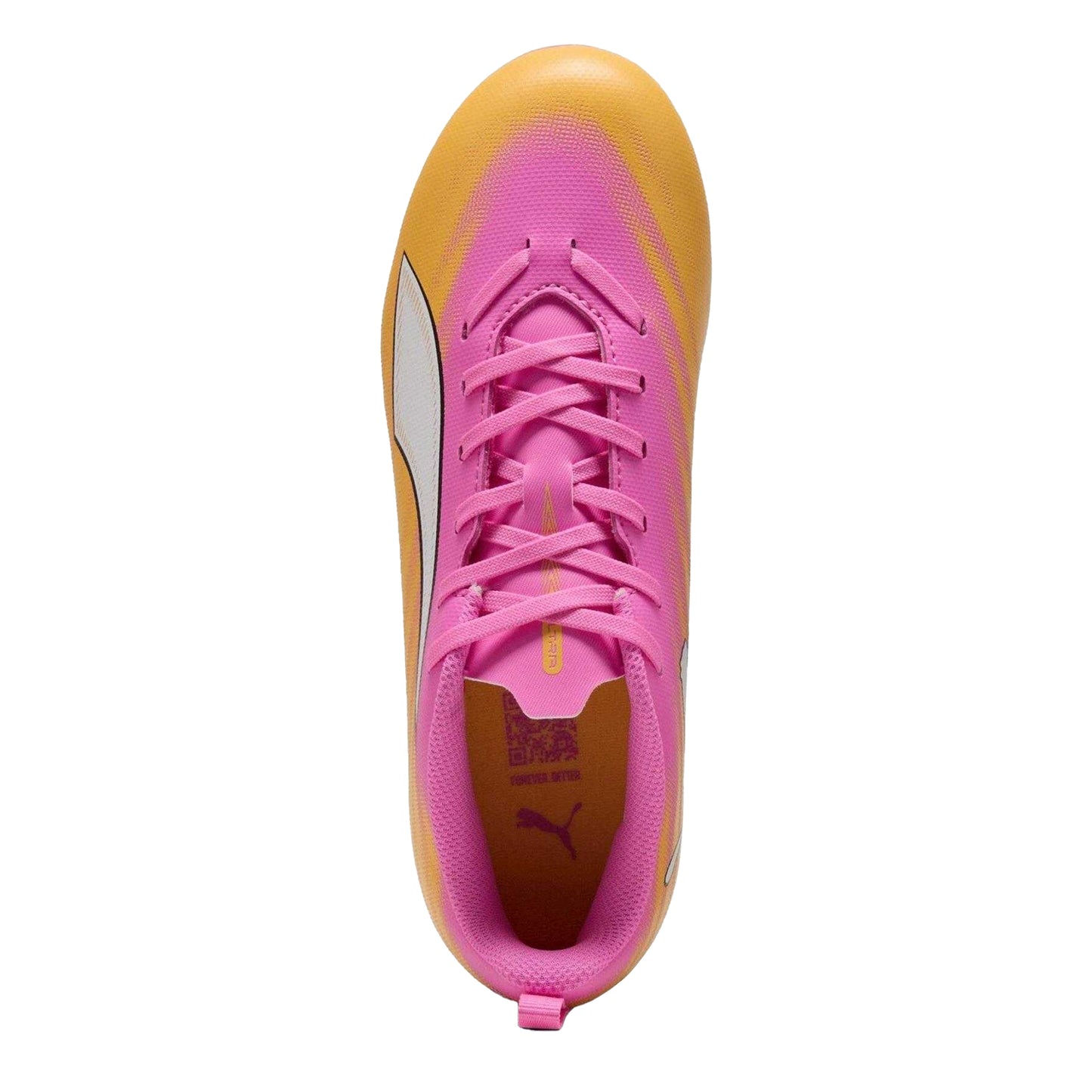 Pink-Orange - Side - Puma Childrens-Kids Ultra 5 Play Firm Ground Football Boots
