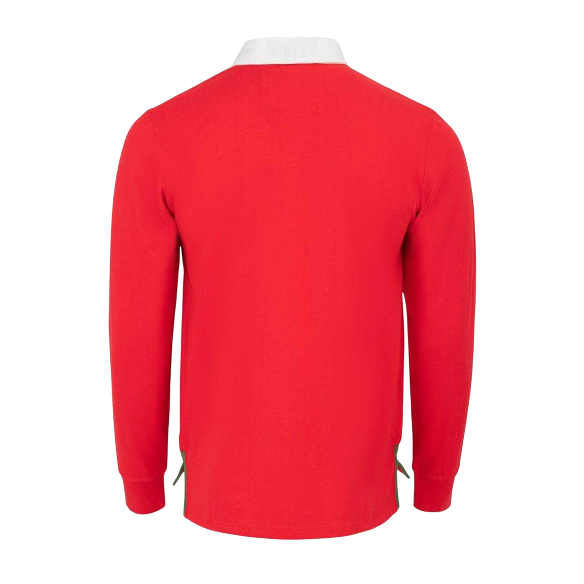 Red - Back - KooGa Mens Wales RU Long-Sleeved Rugby Shirt