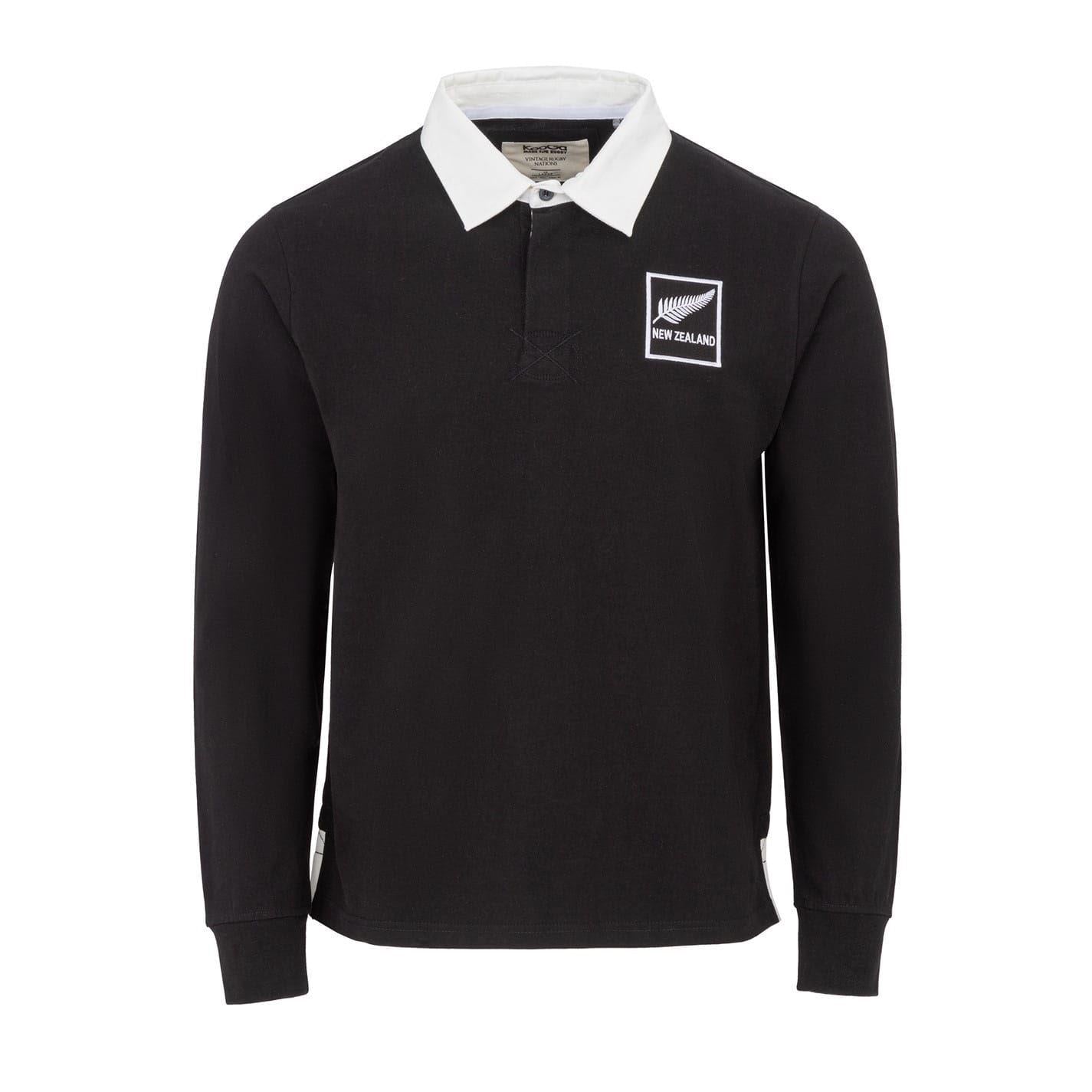 Athletic - Front - KooGa Unisex Adult New Zealand All Blacks Long-Sleeved Rugby Shirt