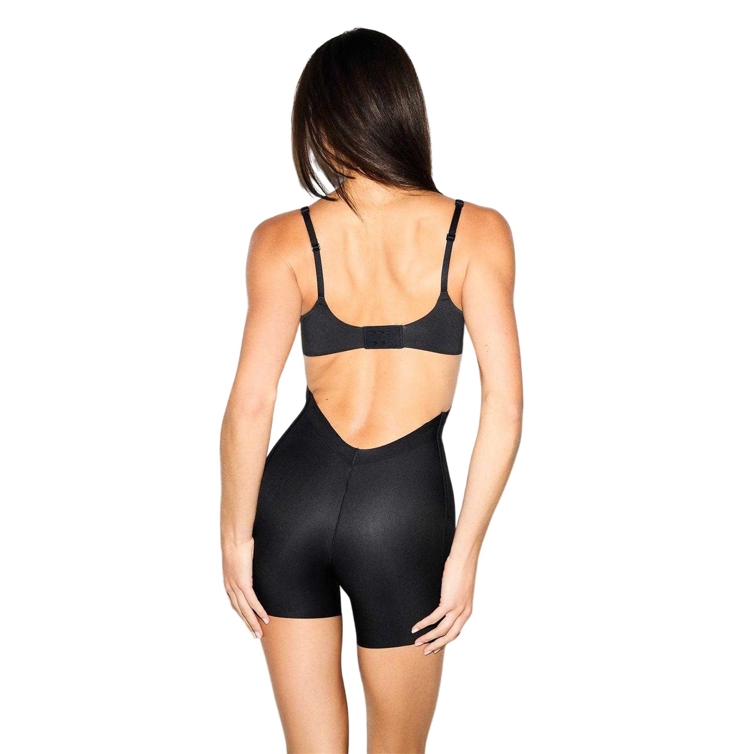 Onyx - Side - Skims Womens-Ladies Low Back Shapewear Shorts