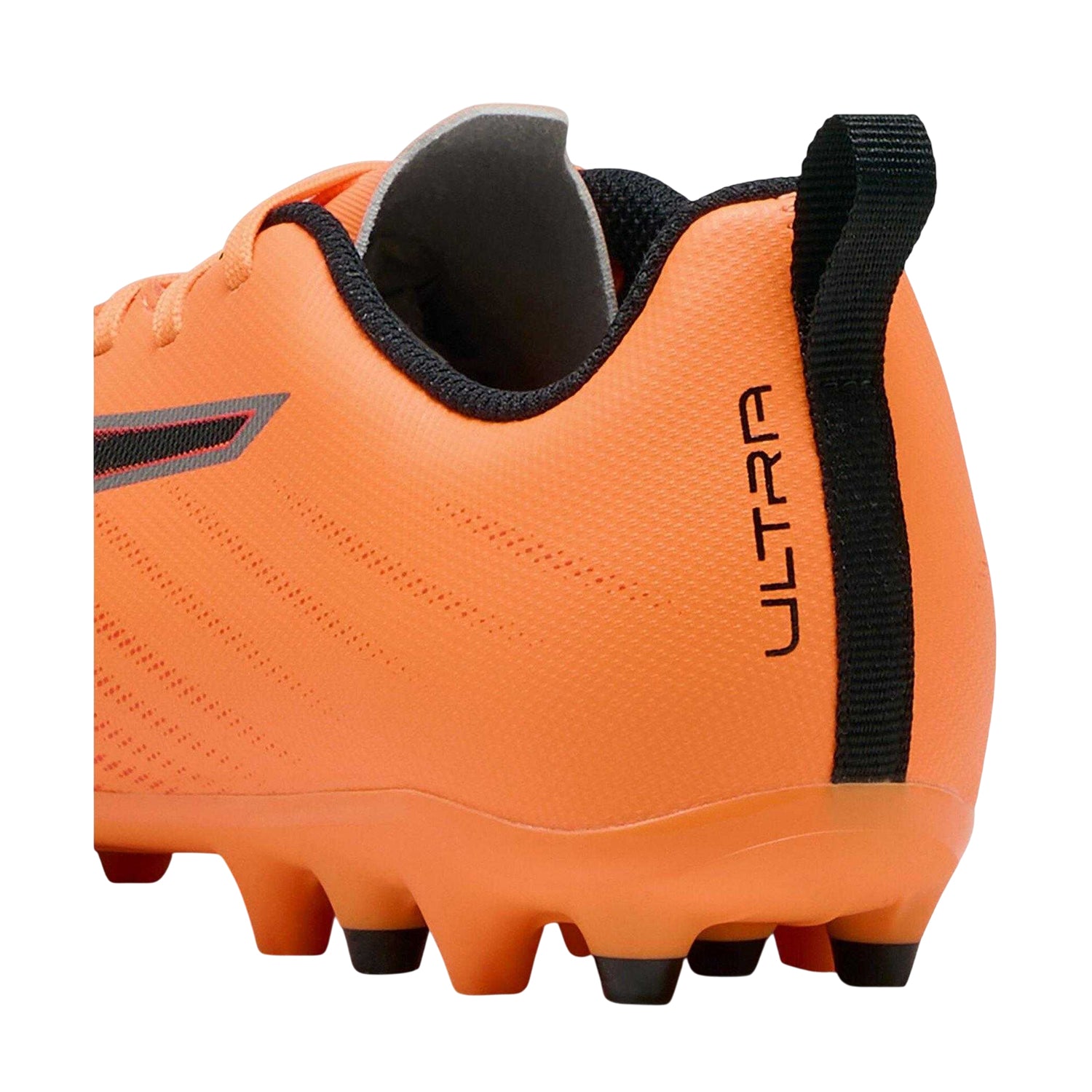 Fire Red - Back - Puma Childrens-Kids Ultra 6 Play Striped Lace Up Firm Ground Football Boots