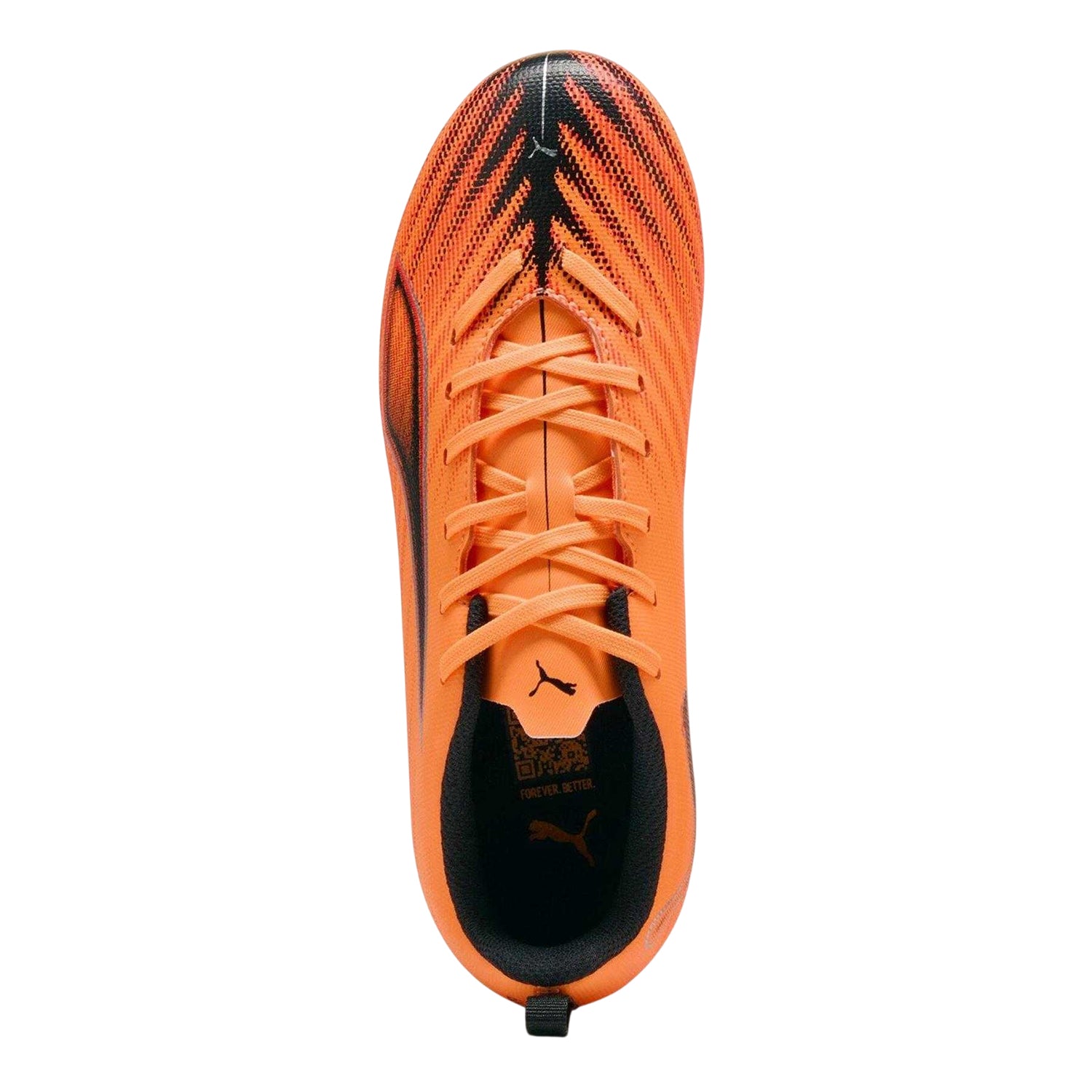 Fire Red - Lifestyle - Puma Childrens-Kids Ultra 6 Play Striped Lace Up Firm Ground Football Boots