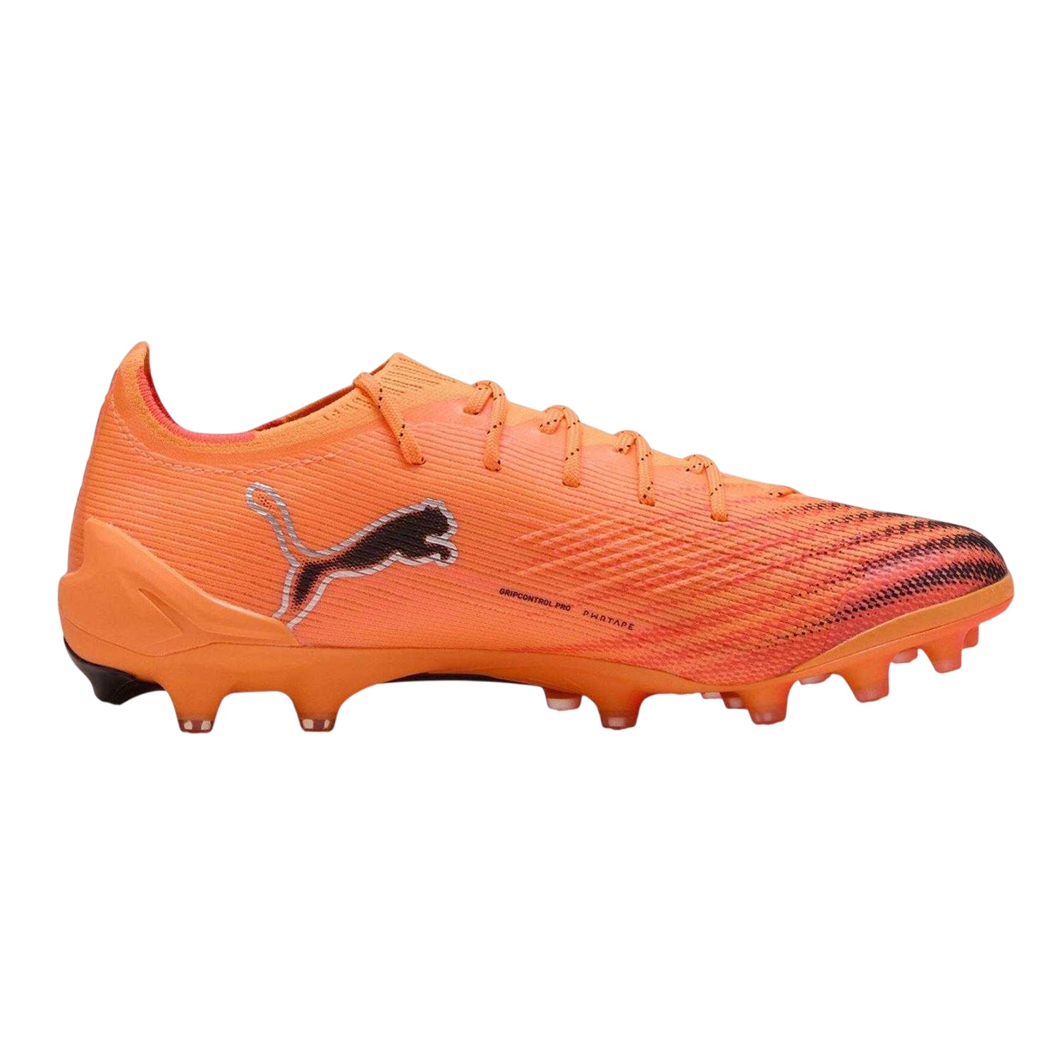 Orange-Black - Front - Puma Mens Ultra 6 Ultimate Firm Ground Football Boots
