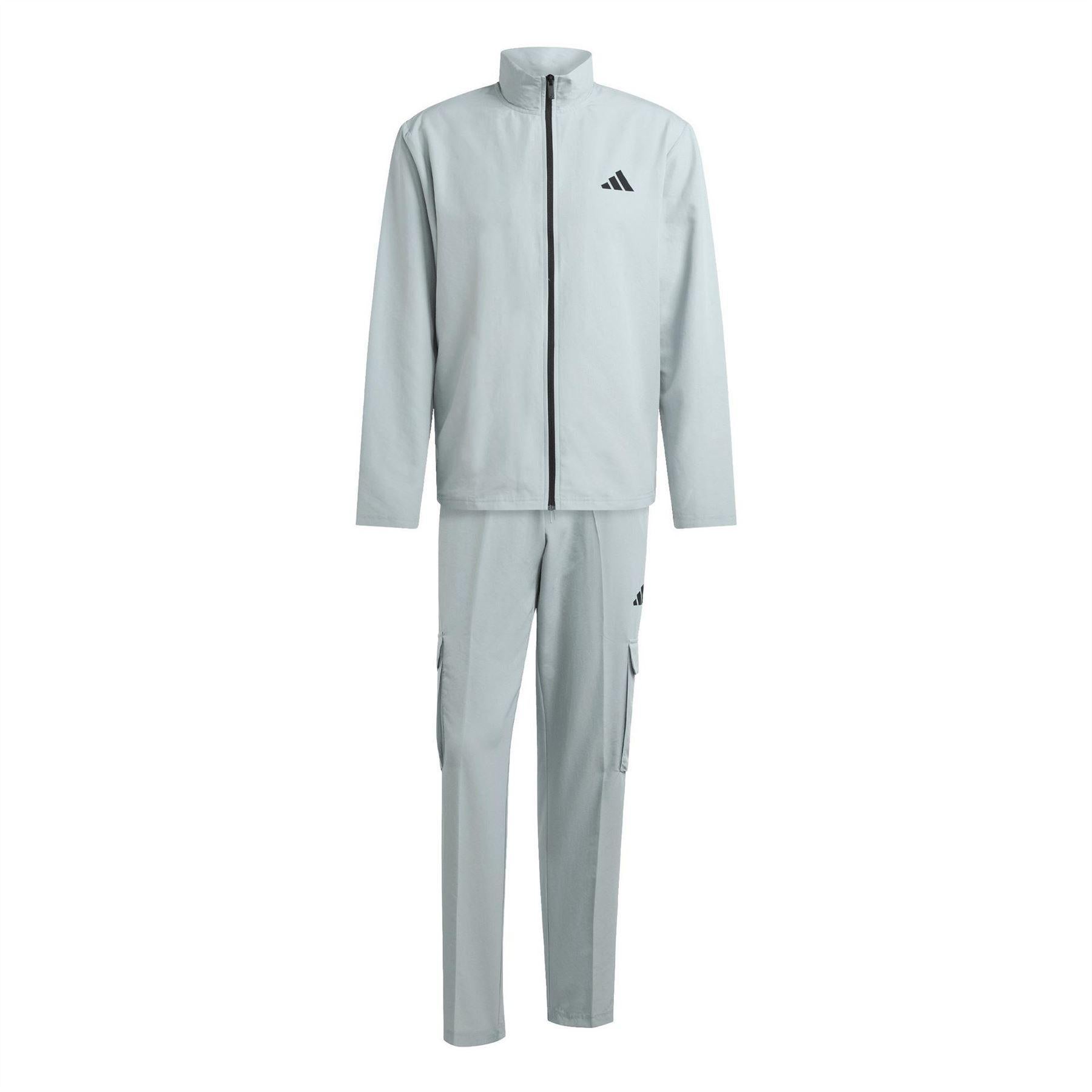 Sage - Front - Adidas Mens Performance Tracksuit Set