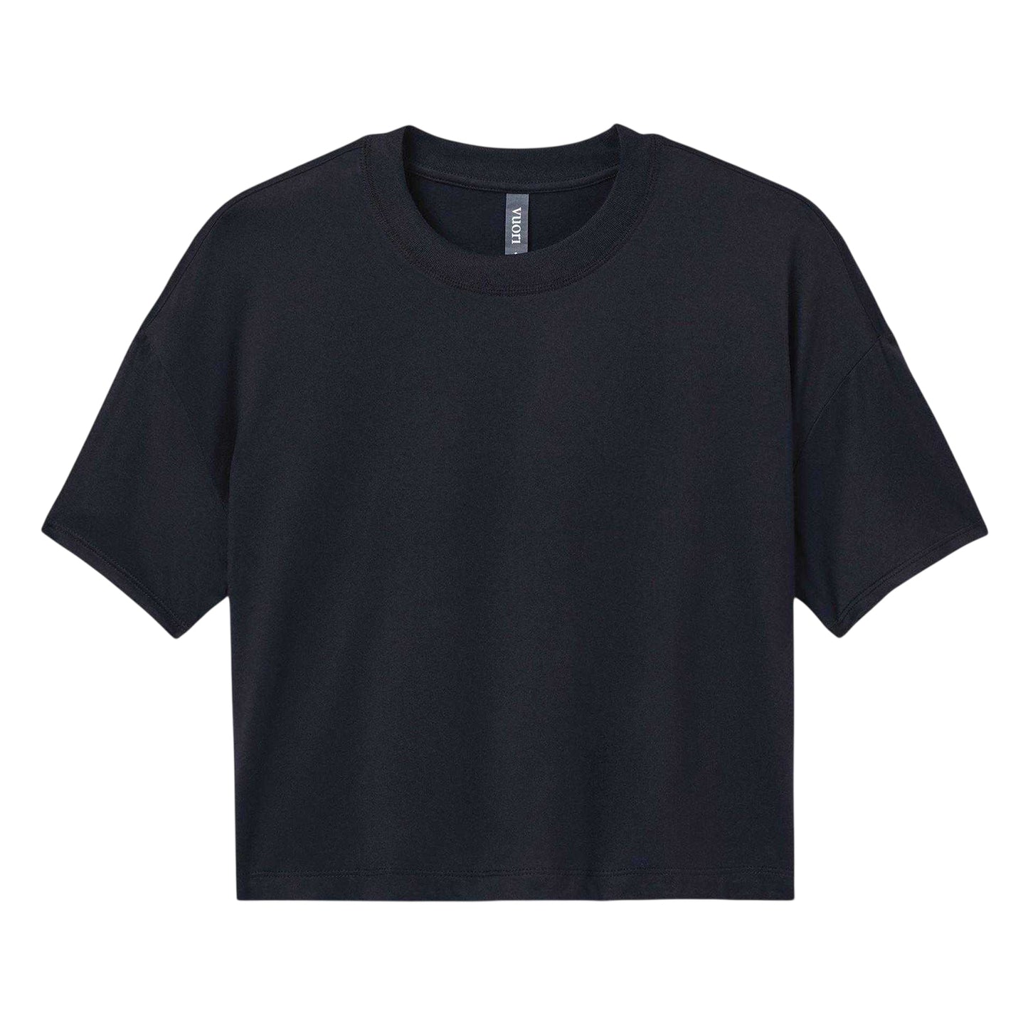 Black Heather - Front - Vuori Womens-Ladies Performance Gym Top