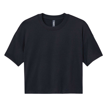 Black Heather - Front - Vuori Womens-Ladies Performance Gym Top