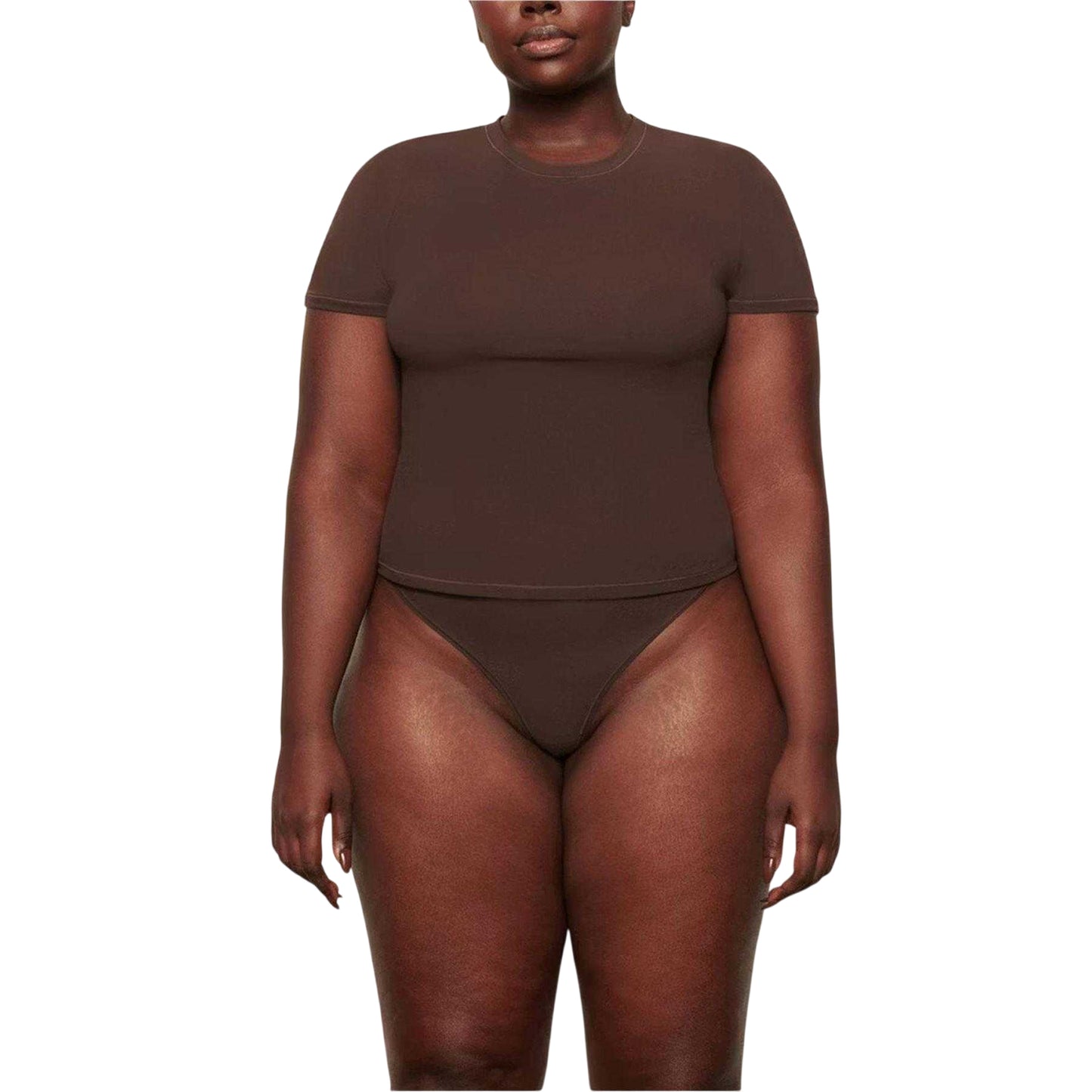 Cocoa - Front - Skims Womens-Ladies Soft Short-Sleeved T-Shirt