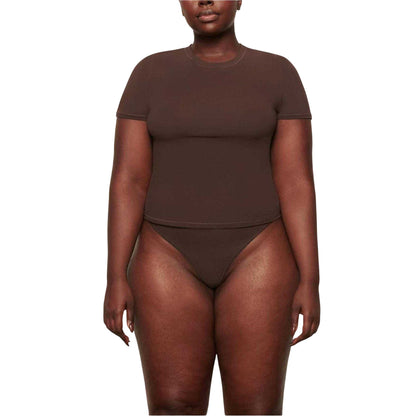 Cocoa - Front - Skims Womens-Ladies Soft Short-Sleeved T-Shirt