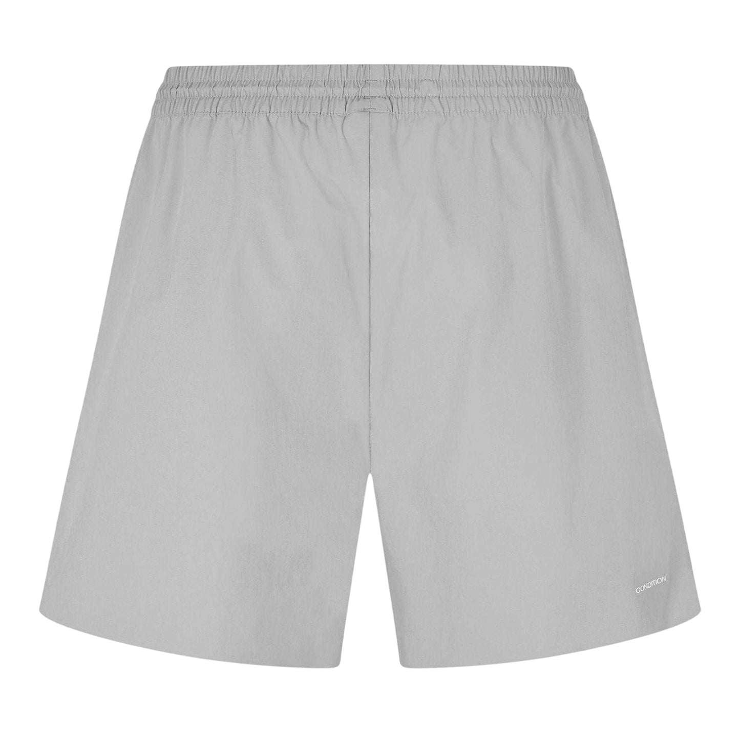 Mid Grey - Back - Condition Mens Performance Gym Shorts