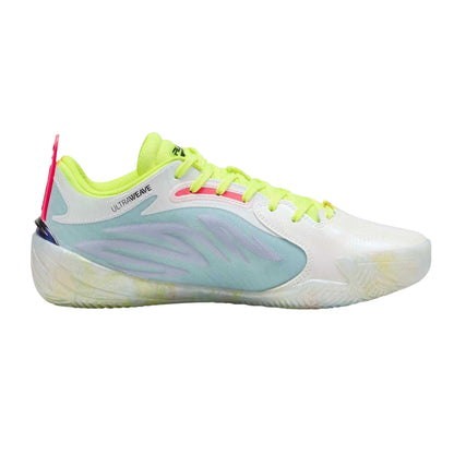 Light Aqua-Yellow - Front - Puma Mens All Pro Nitro Elite Basketball Shoes