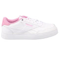 White-Pink - Lifestyle - Reebok Unisex Adult Court Advance Bold Leather Trainers