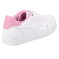 White-Pink - Pack Shot - Reebok Unisex Adult Court Advance Bold Leather Trainers
