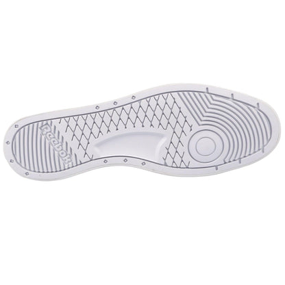 White-Pink - Side - Reebok Womens-Ladies Court Advance Bold Leather Trainers