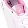 White-Pink - Close up - Reebok Unisex Adult Court Advance Bold Leather Trainers