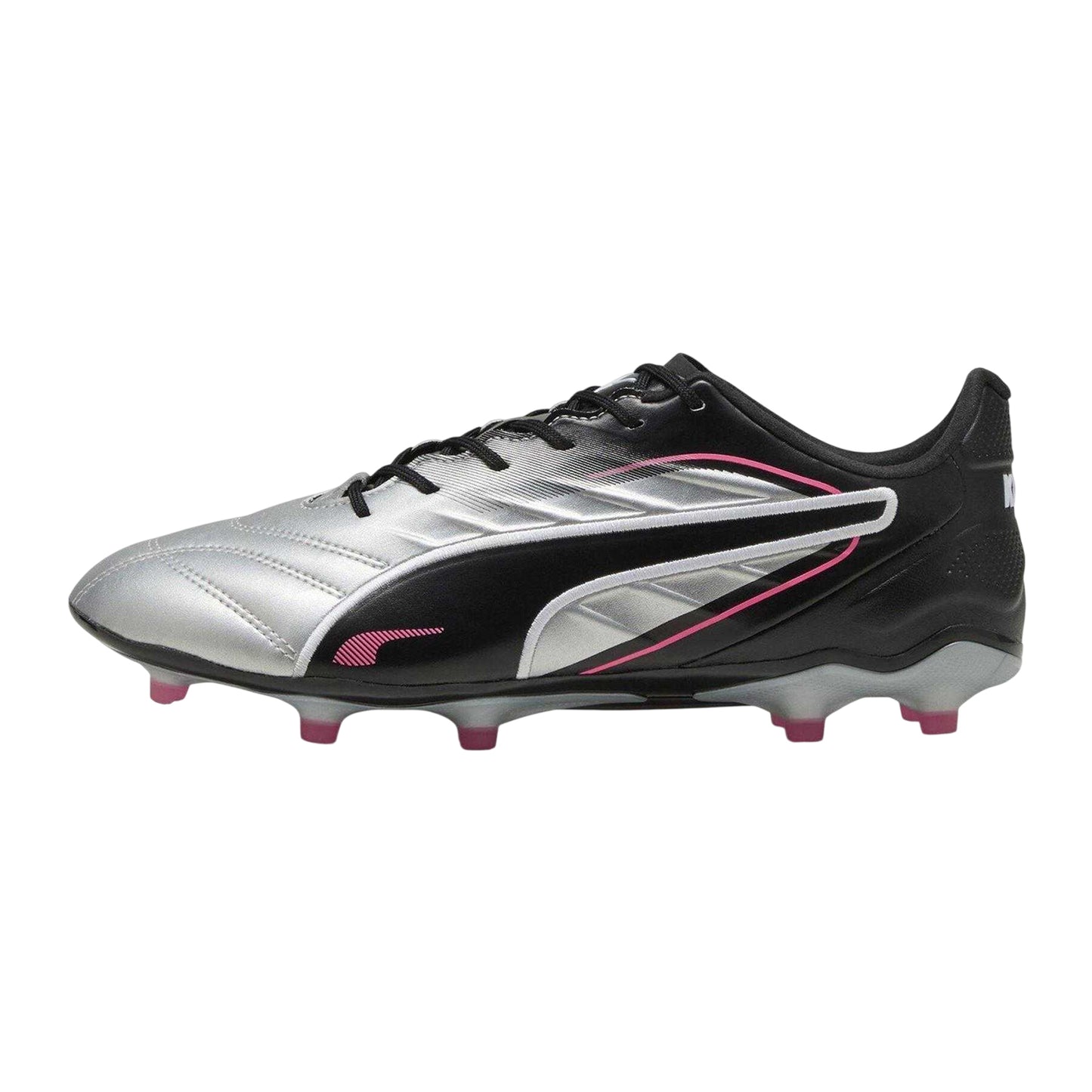 Silver - Back - Puma Mens King Pro Firm Ground Football Boots