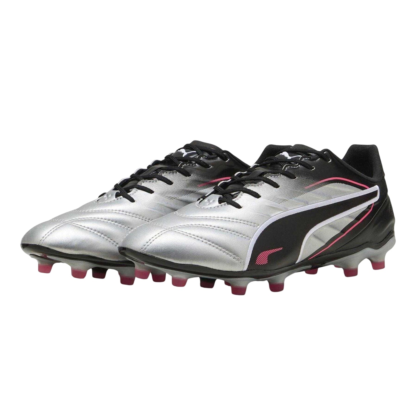 Silver - Side - Puma Mens King Pro Firm Ground Football Boots