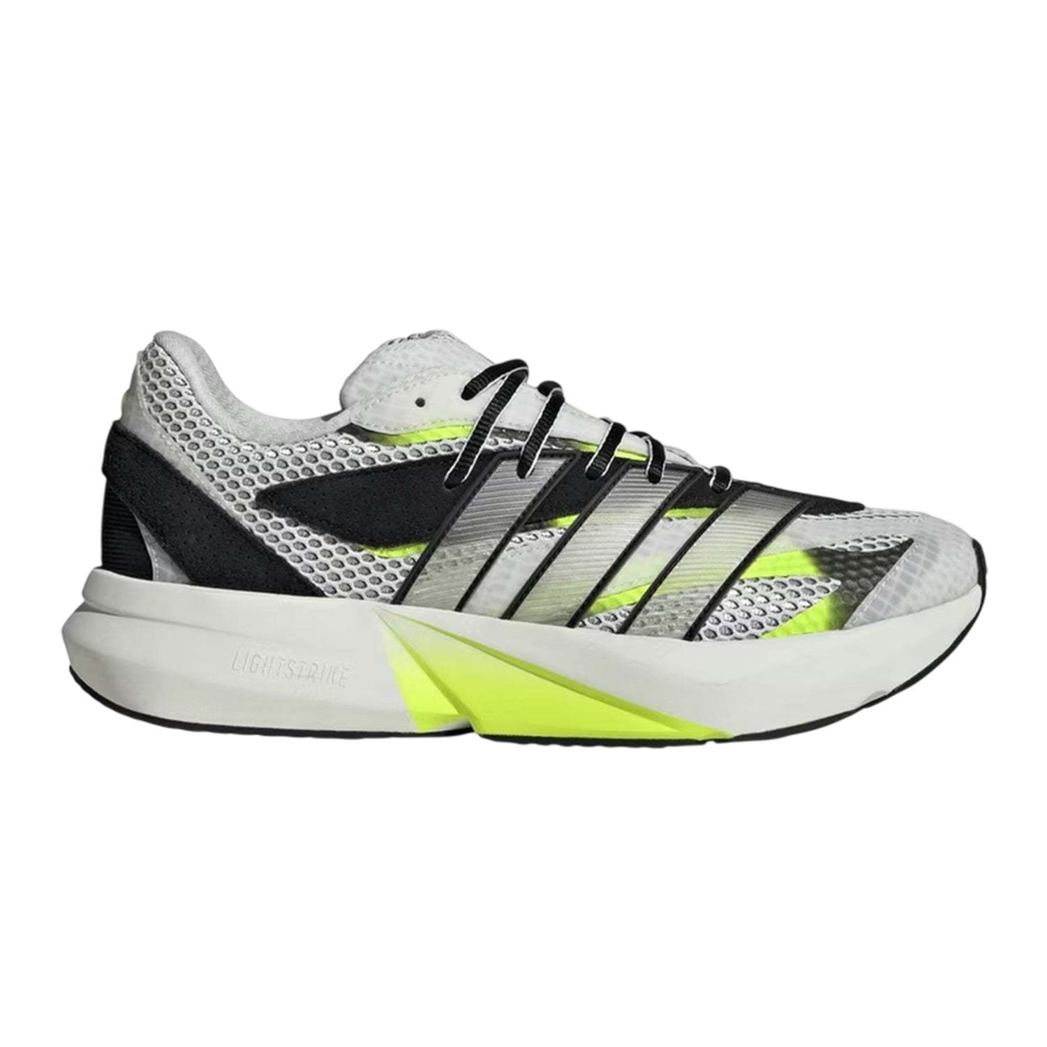 Off White-Green - Front - Adidas Mens Lightblaze Football Boots