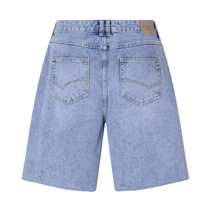 Vintage Wash - Back - Couture Club Mens Denim 5 Pockets Shorts