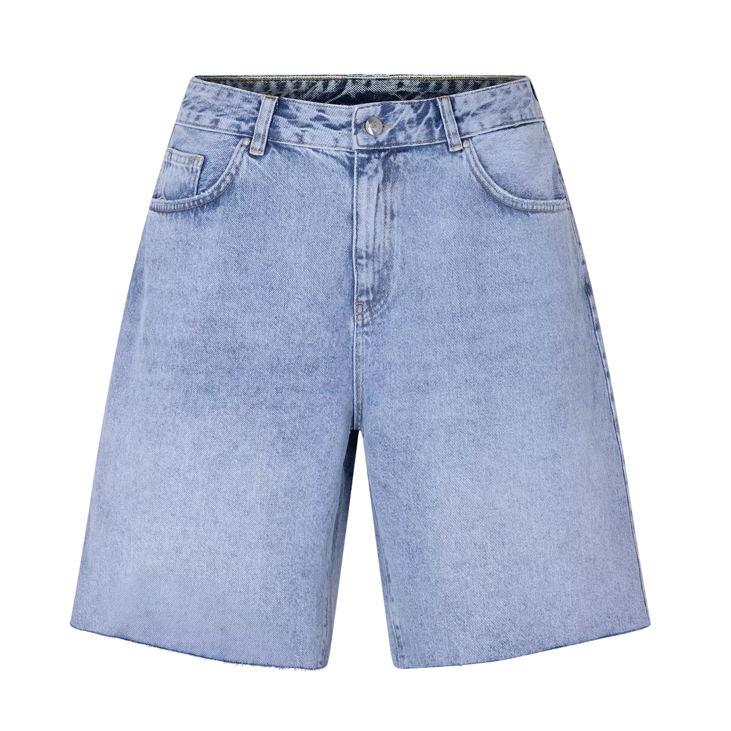 Vintage Wash - Front - Couture Club Mens Denim 5 Pockets Shorts