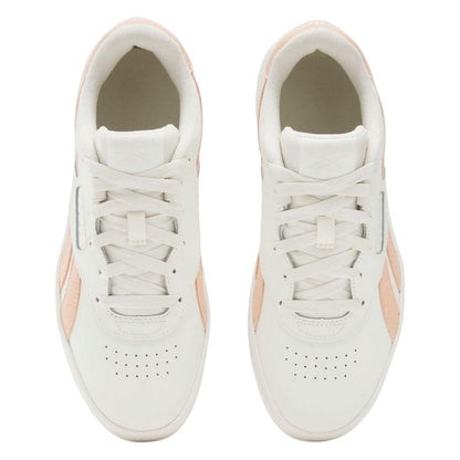 White-Pink - Pack Shot - Reebok Womens-Ladies Court Advance Surge Leather Trainers