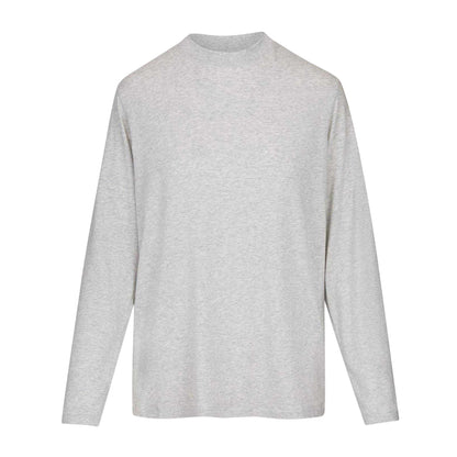 Light Heather Grey - Front - Skims Womens-Ladies Modal Boyfriend Long-Sleeved T-Shirt