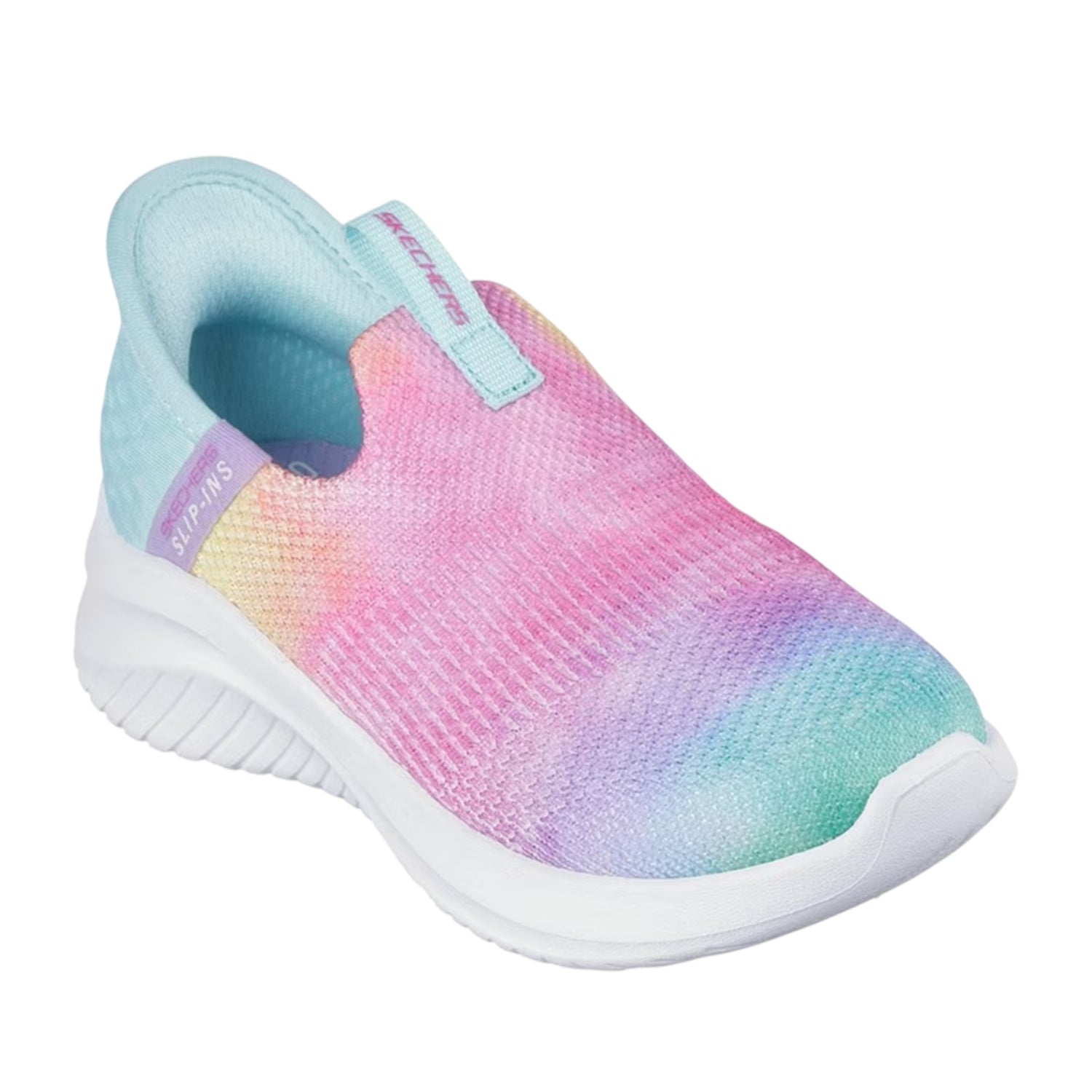 Multicoloured - Side - Skechers Childrens-Kids Slip-In Trainers