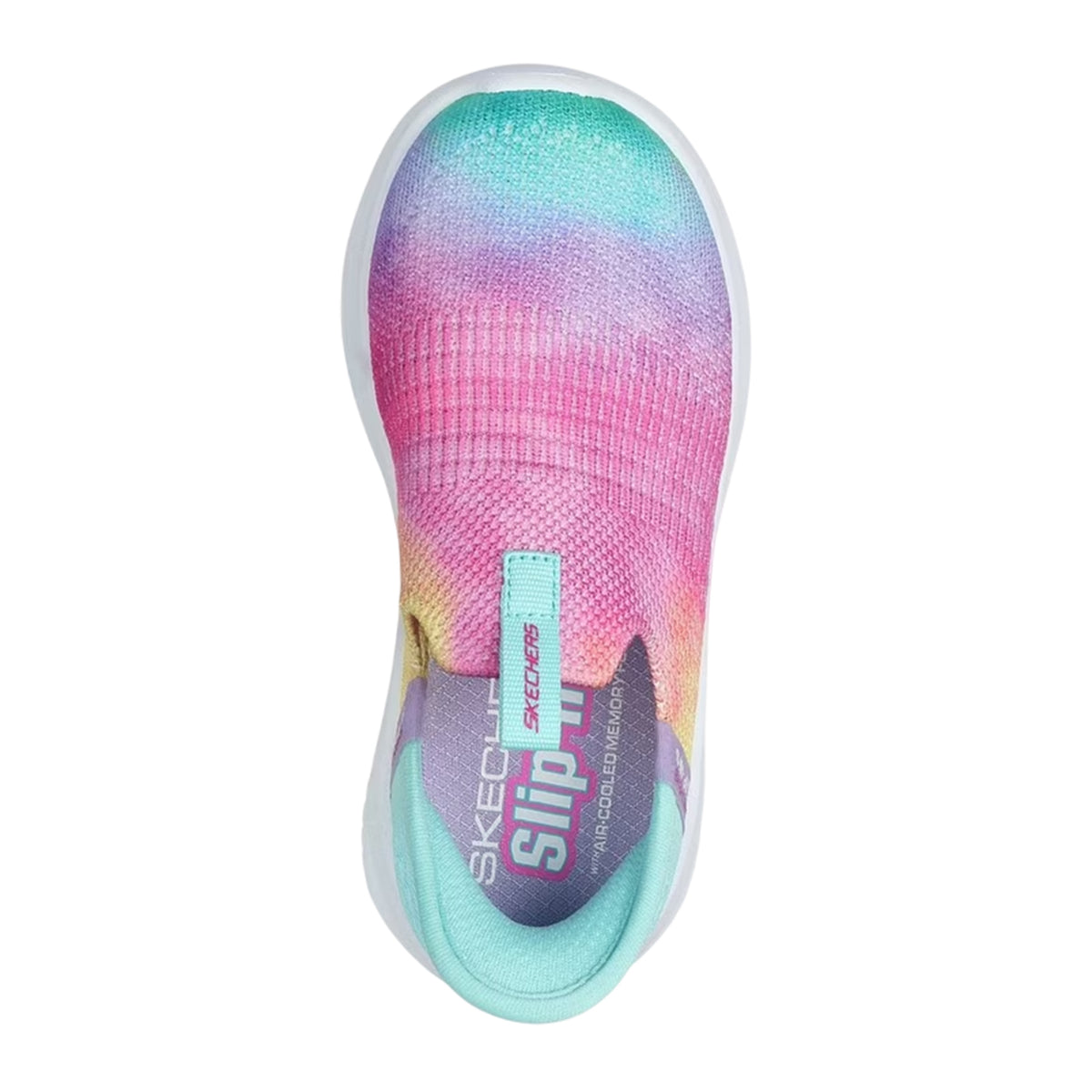 Multicoloured - Lifestyle - Skechers Childrens-Kids Slip-In Trainers