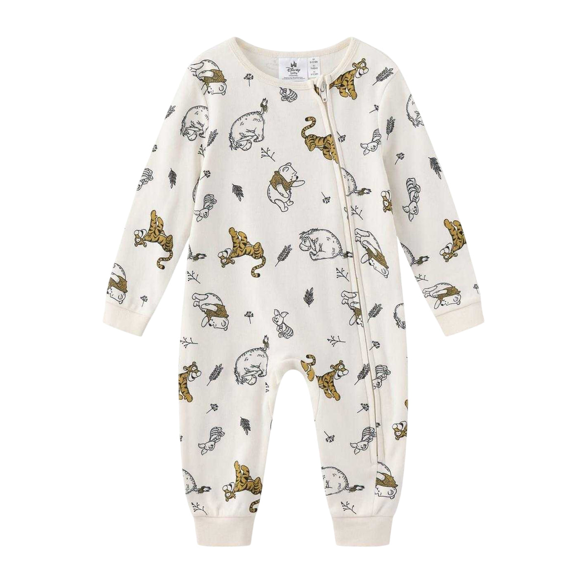 White - Side - Winnie the Pooh Baby Romper Set (Pack of 4)