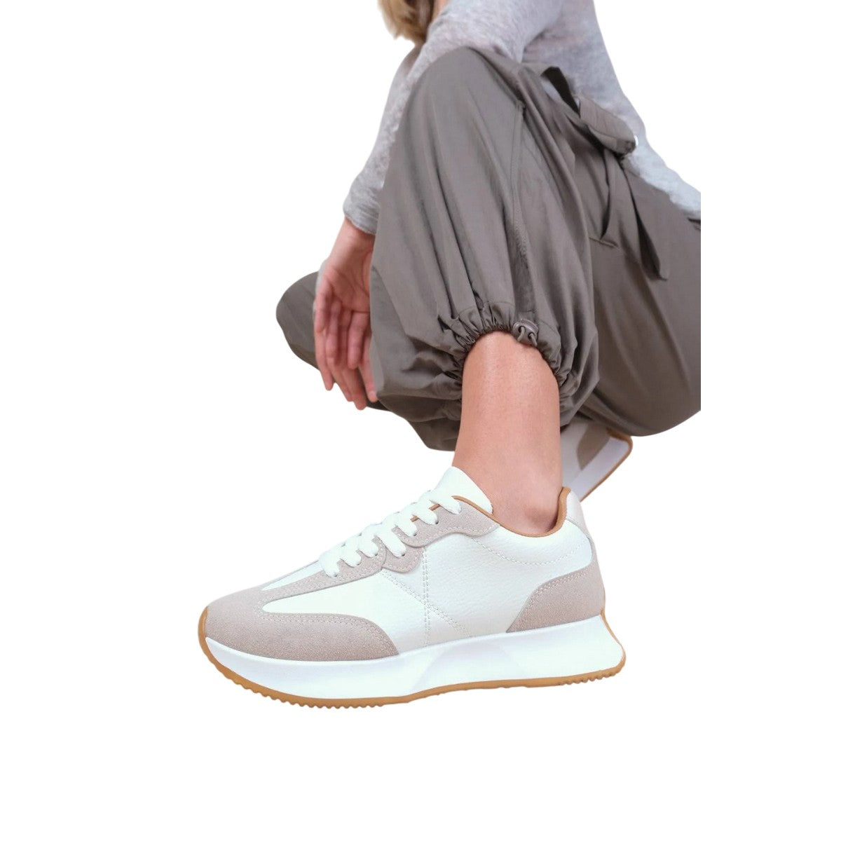Grey - Lifestyle - Where´s That From Womens-Ladies Suede Trainers