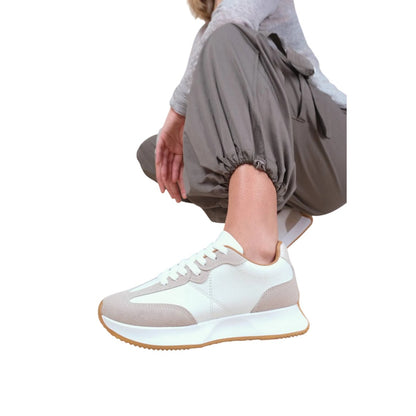 Grey - Lifestyle - Where´s That From Womens-Ladies Suede Trainers