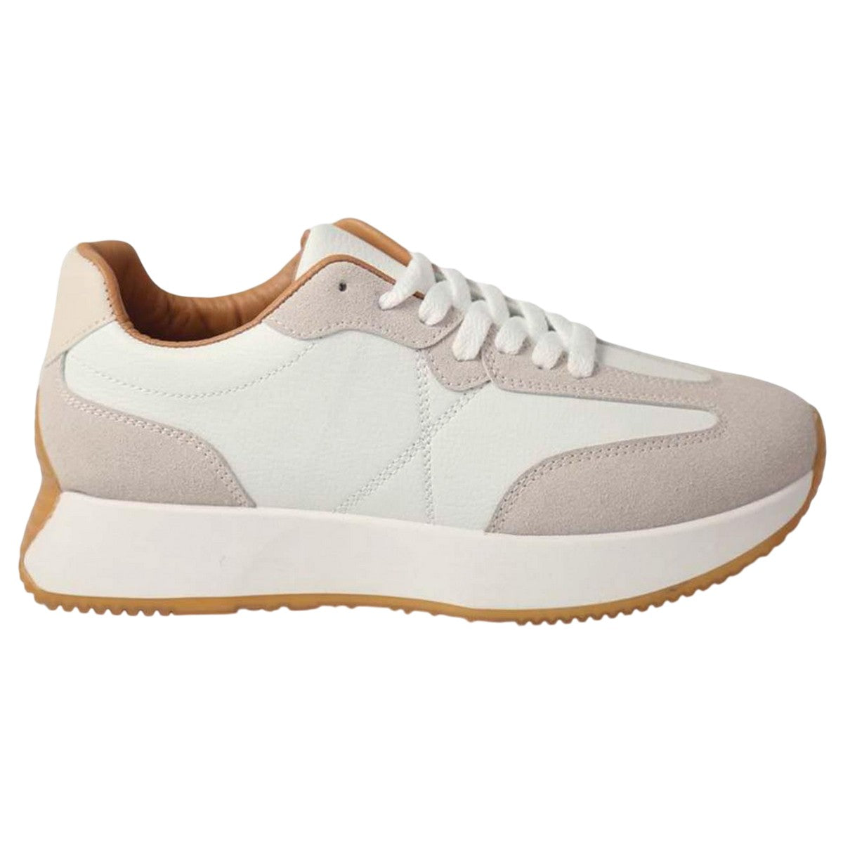 Grey - Front - Where´s That From Womens-Ladies Suede Trainers