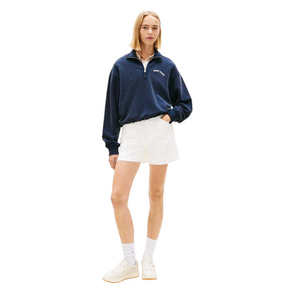 Denim-White - Lifestyle - Tommy Jeans Mens Denim Logo Jean Shorts
