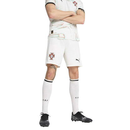 White-Black - Side - Puma Mens 2025 Portugal FC Away Shorts