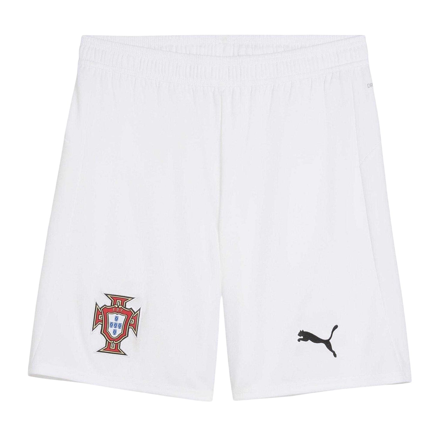 White-Black - Front - Puma Mens 2025 Portugal FC Away Shorts