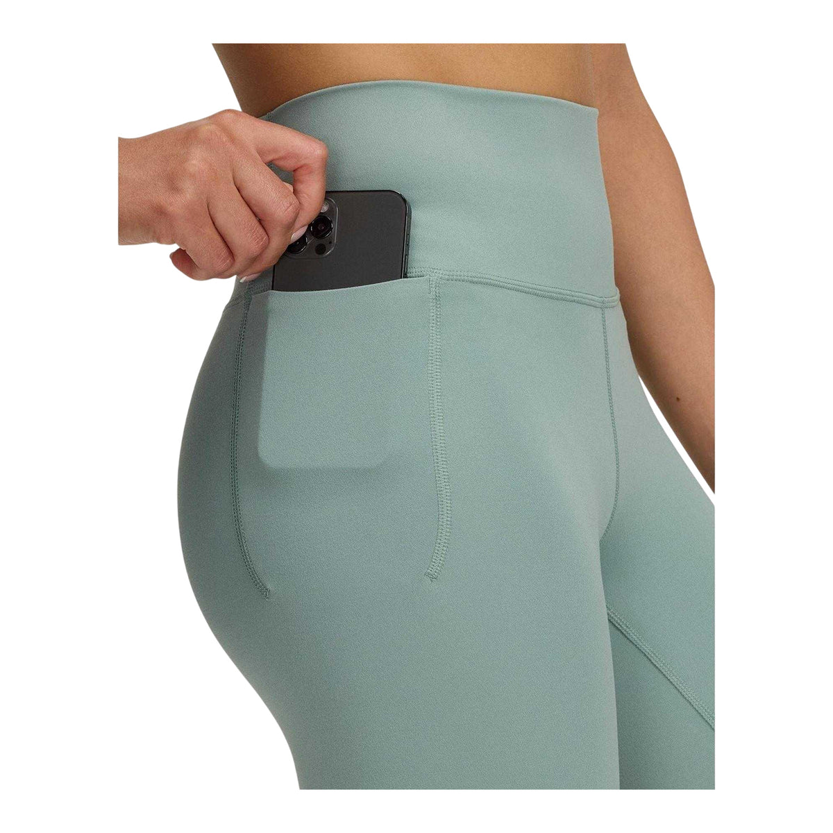 Green - Side - Under Armour Womens-Ladies Meridian Fitted Cycling Shorts