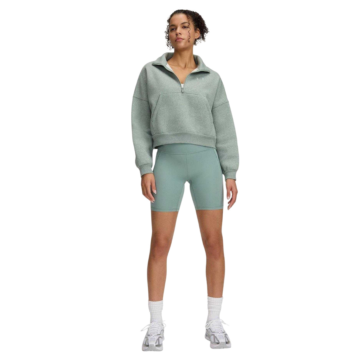Green - Lifestyle - Under Armour Womens-Ladies Meridian Fitted Cycling Shorts