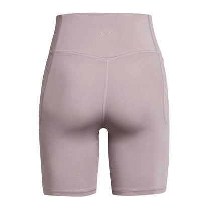 Grey - Back - Under Armour Womens-Ladies Meridian Fitted Cycling Shorts